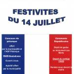 FESTIVITÉS DU 14 JUILLET